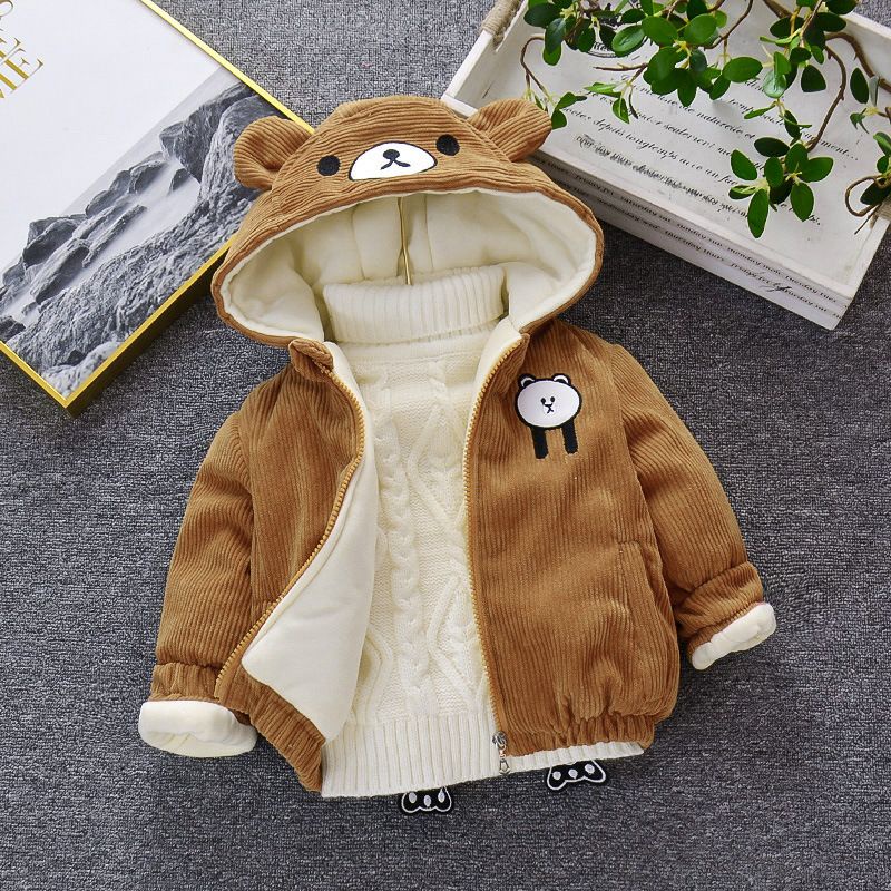 Jual J39 JAKET BAYI PREMIUM MANTEL BABY GIRL AND BOY BEAR HOODIE ...