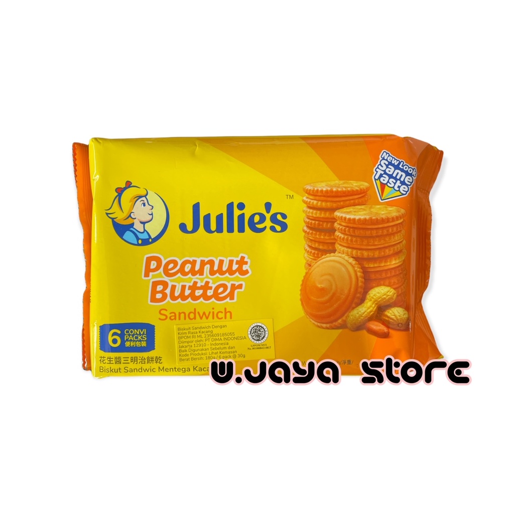 Jual Julies Peanut / Julie's Peanut / Biskuit Kacang 180g | Shopee ...