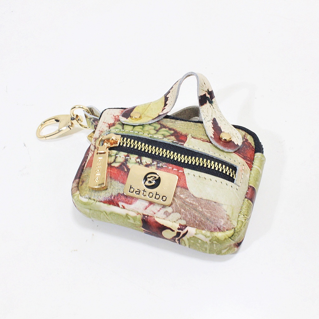 Jual Dompet Gantungan Kunci B001615 Kulit Sapi Asli Ecoprint Premium ...