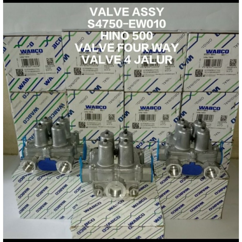 Jual VALVE HINO 500 RELAY VALVE FOUR WAY VALVE S4750EW010 VALVE 4JALUR