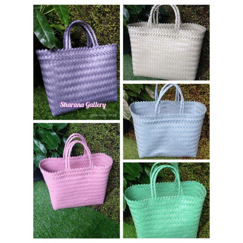 Jual Tas Anyaman Plastik Tasbelanja Tas Hantaran Size L P L T