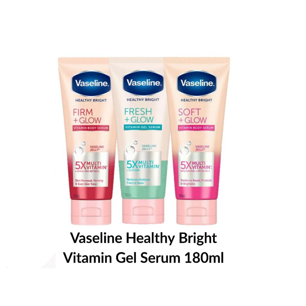 Jual Vaseline Healthy Bright Vitamin Fresh Frim Glow Soft Glow Fresh Glow 180ml Shopee 1852