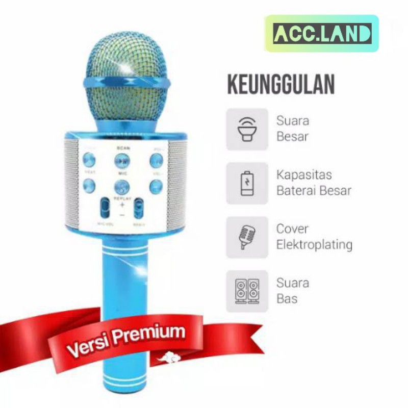 Jual Mic Karaoke Bluetooth Ws Microphone Ws Wireless Speaker Portable Shopee Indonesia