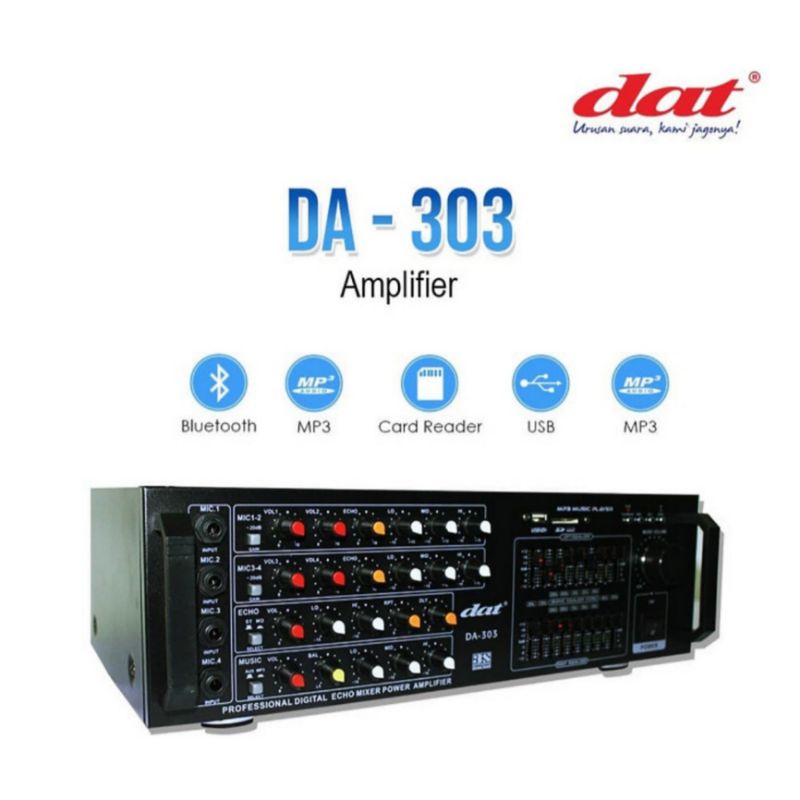 Jual AMPLIFIER DAT DA 303 BLUETOOTH | Shopee Indonesia