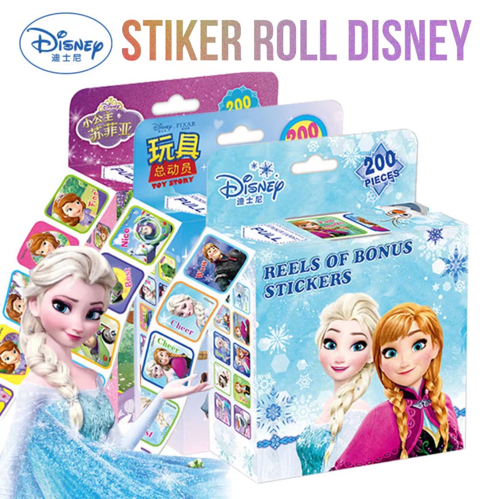 Jual Stiker mainan anak-anak disney original frozen elsa shopia ...