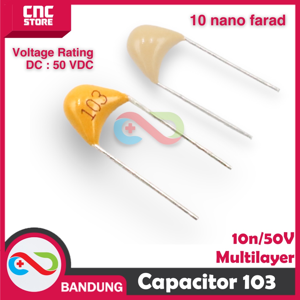 Jual 10PCS CAPACITOR KAPASITOR MULTILAYER TANTALUM 10NF 0 01UF 103