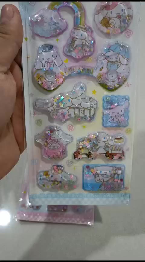 Jual BOP STICKER 3D WATER GLITTER KARAKTER 1 PAPAN SEKITAR 9 - 12 PCS ...