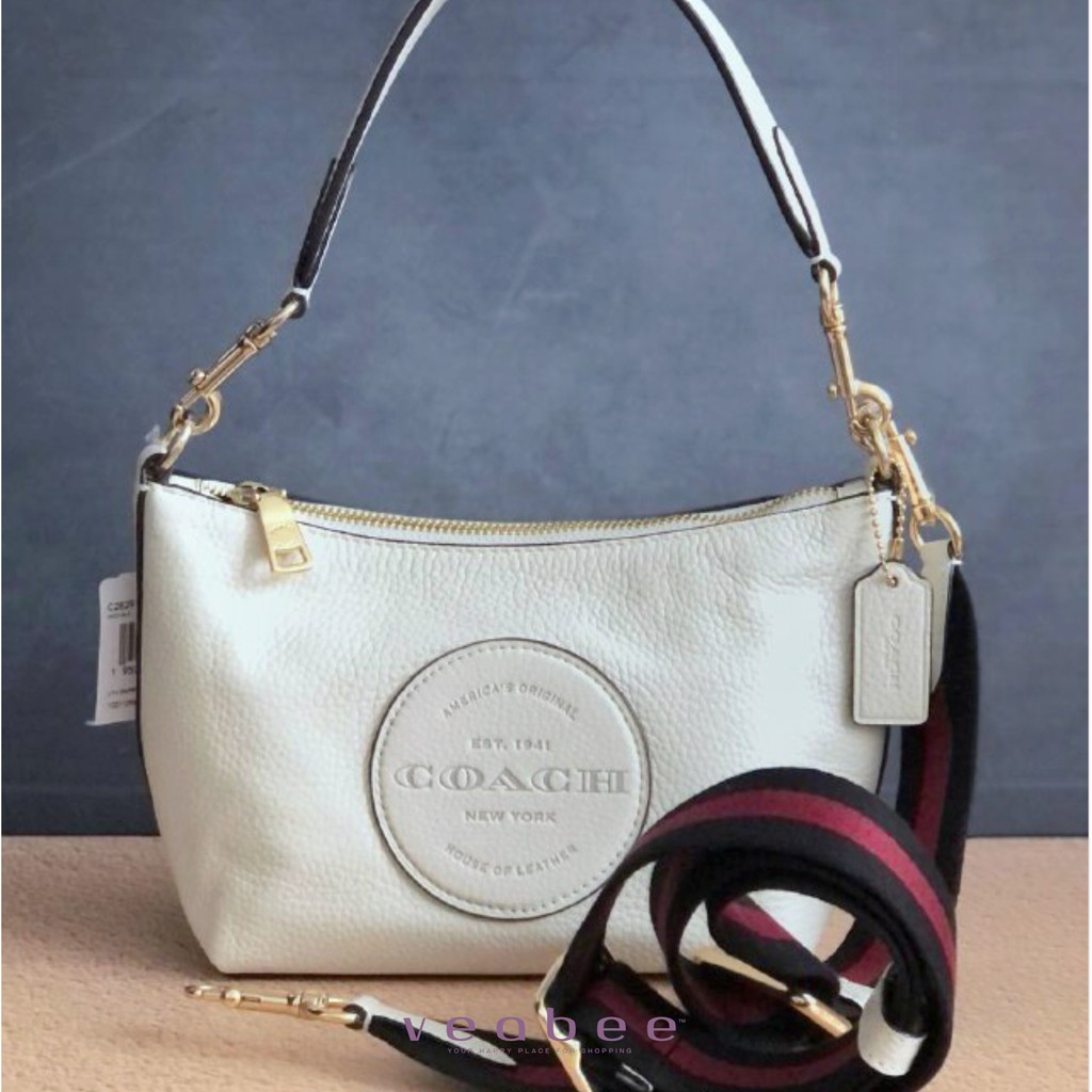 Coach C2829 store Dempsey Shoulder Bag With Patch IN CHALK