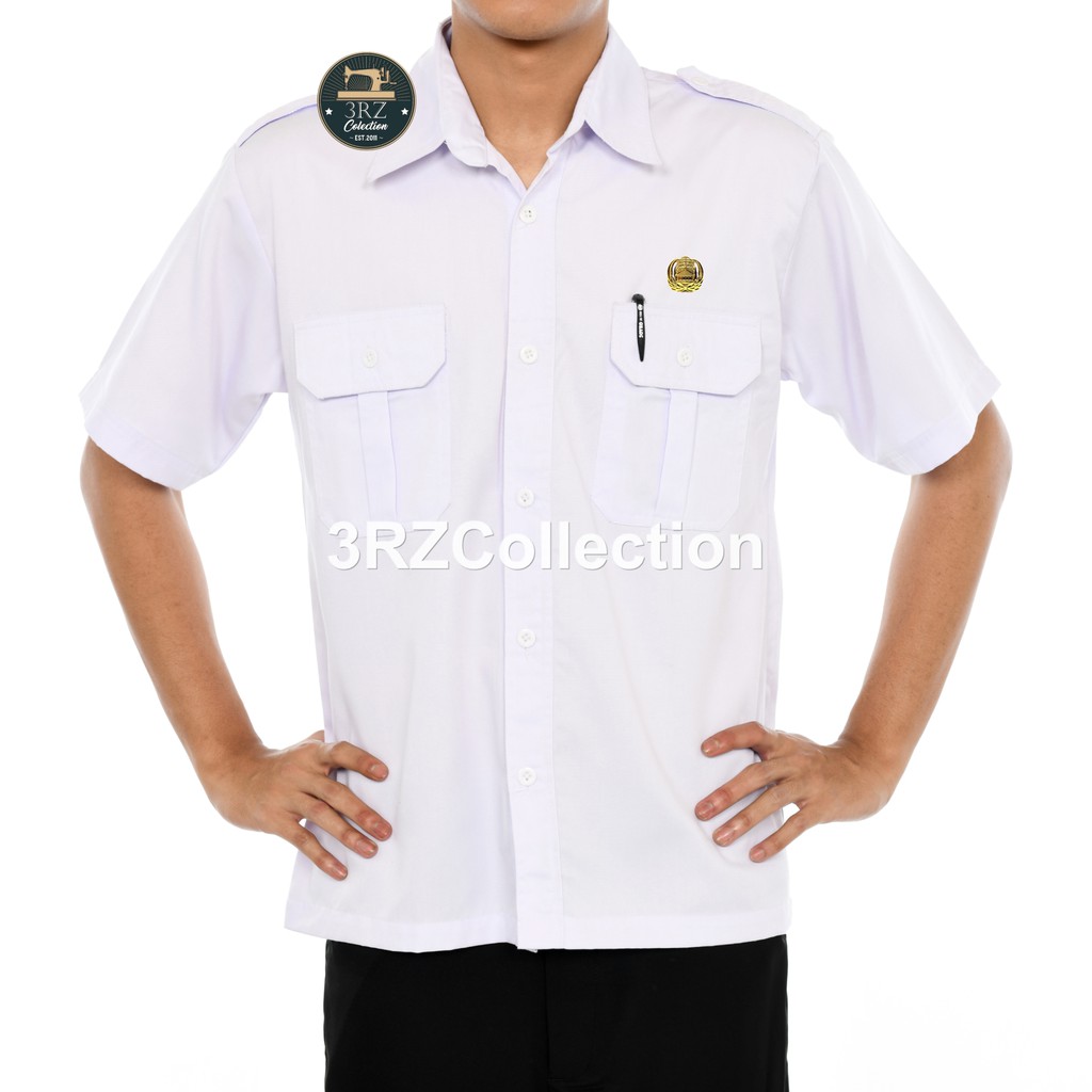 Jual Kemeja Pdh Putih Baju Putih Pns Pria Baju Pns Putih Pemda Cowok