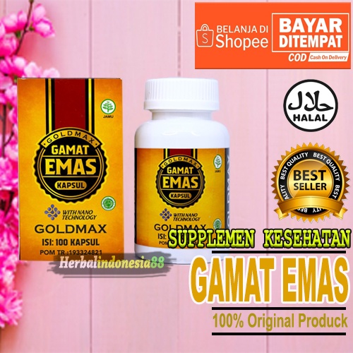 Jual Cod Goldmax Gamat Emas Kapsul Walatra Isi 100 Kapsul Suplemen Herbal Halal And Bpom 100 6023