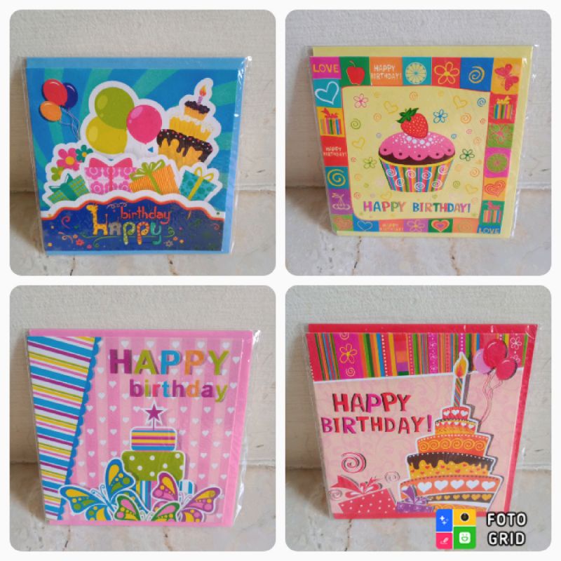 Jual Kartu Ucapan Happy Birthday Shopee Indonesia