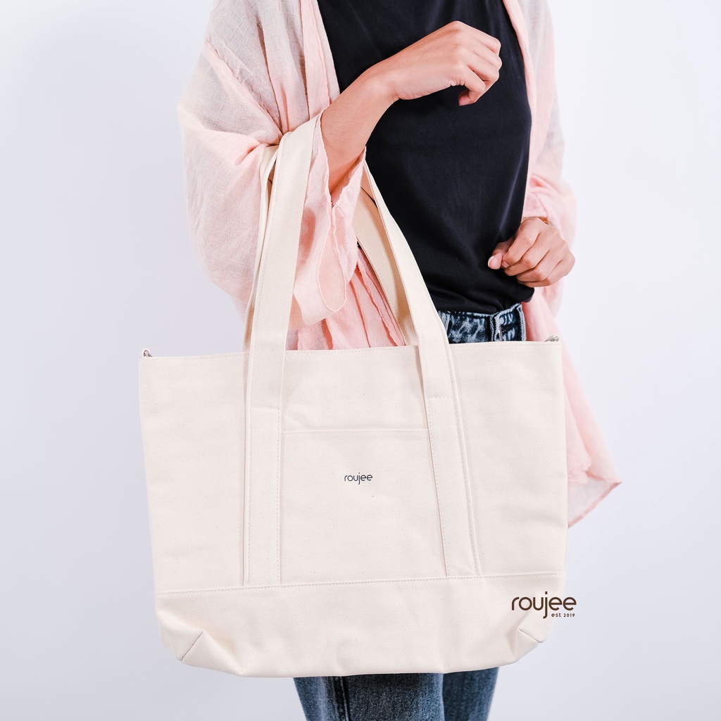 Jual Daisy Totebag By Roujee Tas Kanvas Bag Custom Handbag Tas