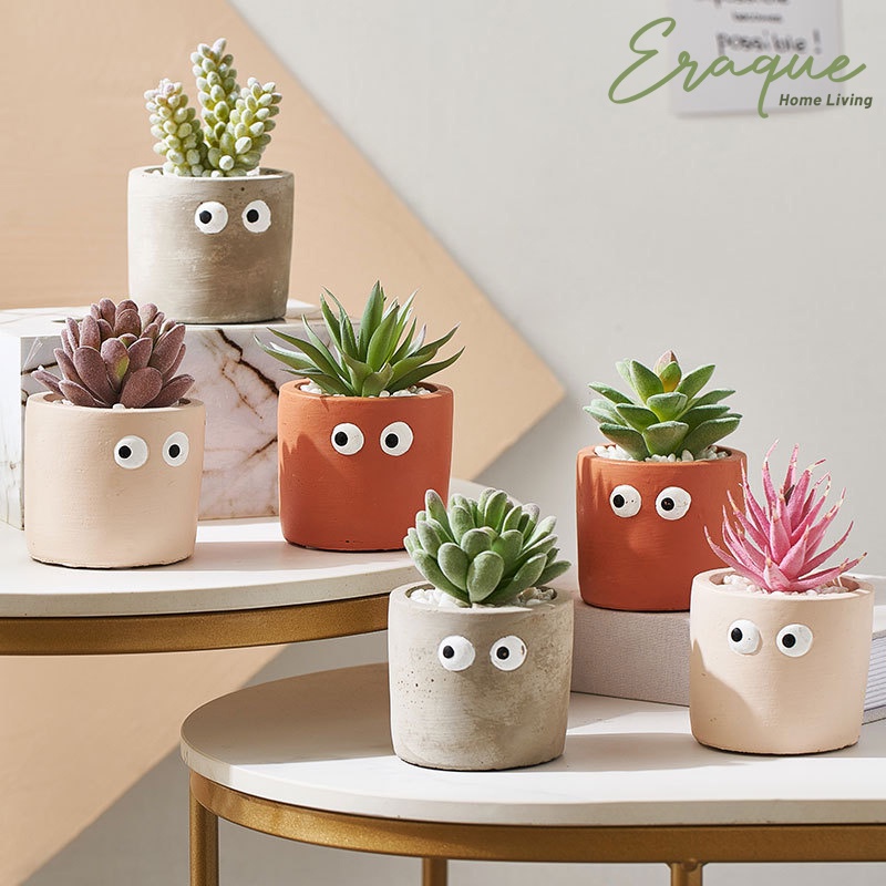Jual Toby Potted Plant / Vas Pot Tanaman Bunga Artificial Palsu Keramik ...