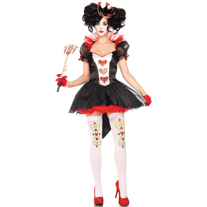 Jual IMPORT Alice in Wonderland Red Queen of Hearts Costume Women Sexy ...