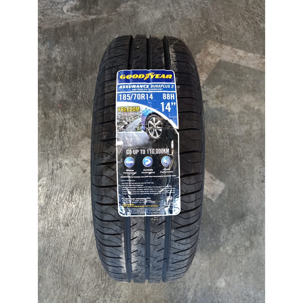 Jual Goodyear Assurance Duraplus 2 size 185 70 R14 Ban Mobil