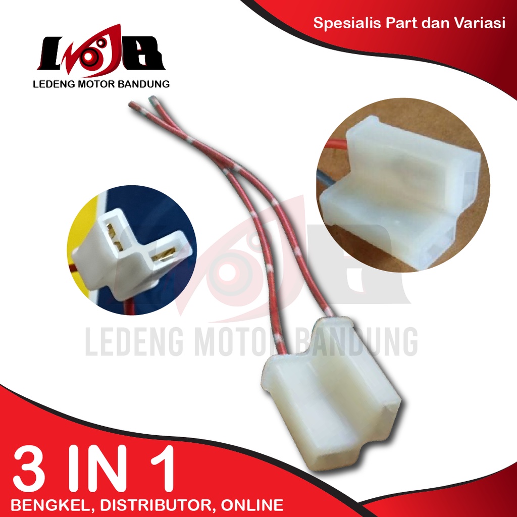 Jual Set Socket Flasher 2 Pin + Kabel Soket Flaser Fitting Lampu Sein ...