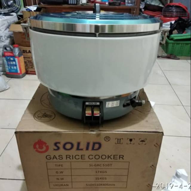 Jual Rice cooker/penanak nasi gas 10liter merek SOLID Shopee Indonesia