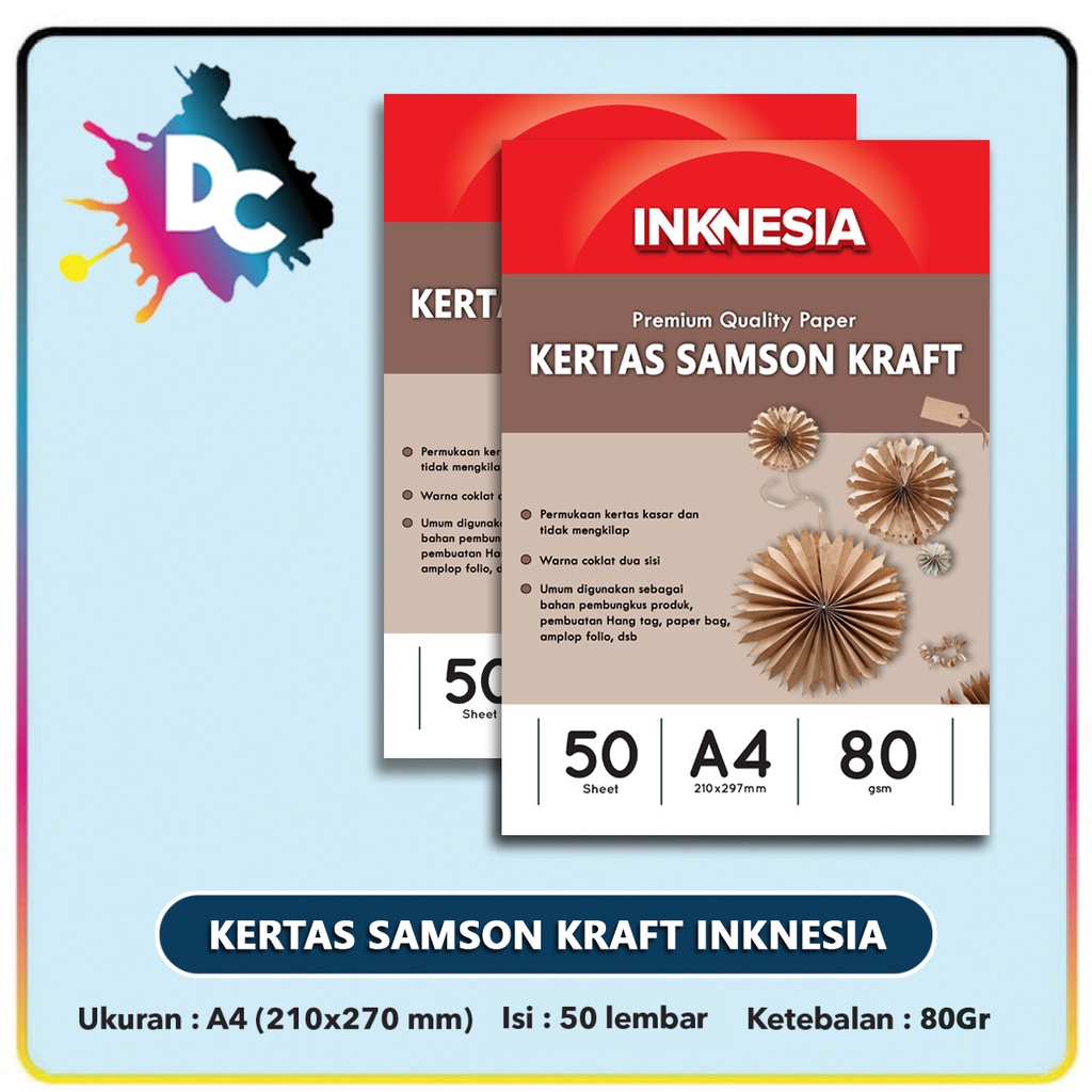 Jual Kertas Samson Kraft / Craft A4 80 Gsm Isi 50 Lembar | Shopee Indonesia