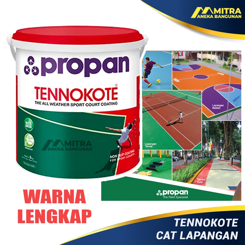 Jual Cat Lapangan Tennokote 5 Kg Propan Bonus Pasir Kuarsa Cat Carport Garasi Taman 8432