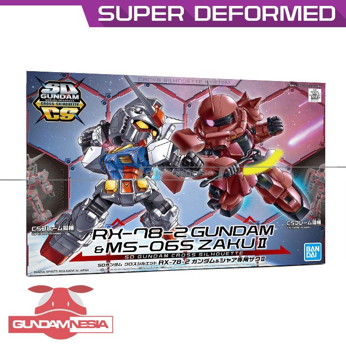 Jual [SD] RX-78-2 Gundam & MS-06S Zaku II (Char) Set (SDCS