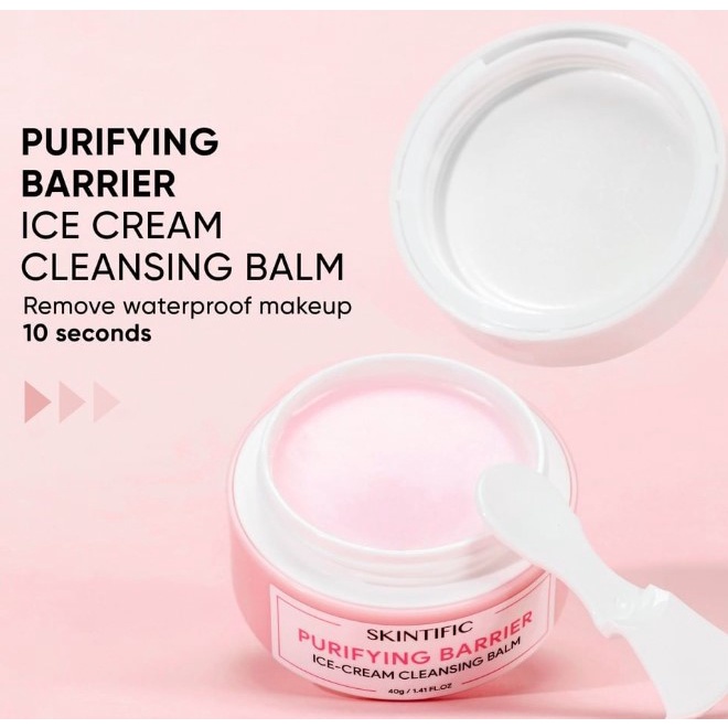 Jual Skintific Purifying Barrier Ice Cream Cleansing Balm Shopee