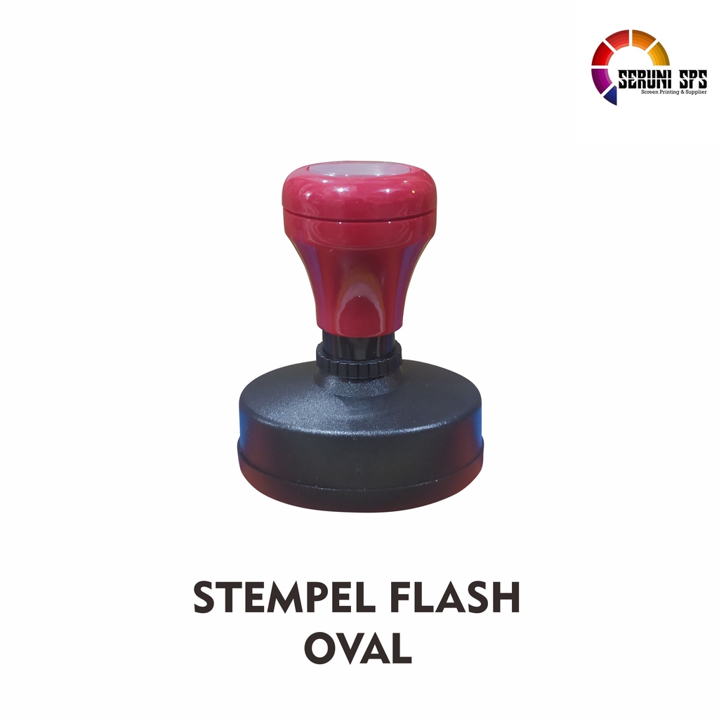 Jual CUSTOM STEMPEL FLASH / FLASH STAMP OVAL | Shopee Indonesia