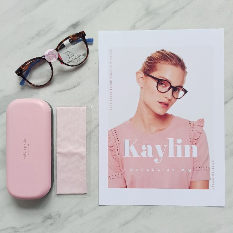 Jual Kate Spade Kaylin Reading Glasses Havana Shopee Indonesia