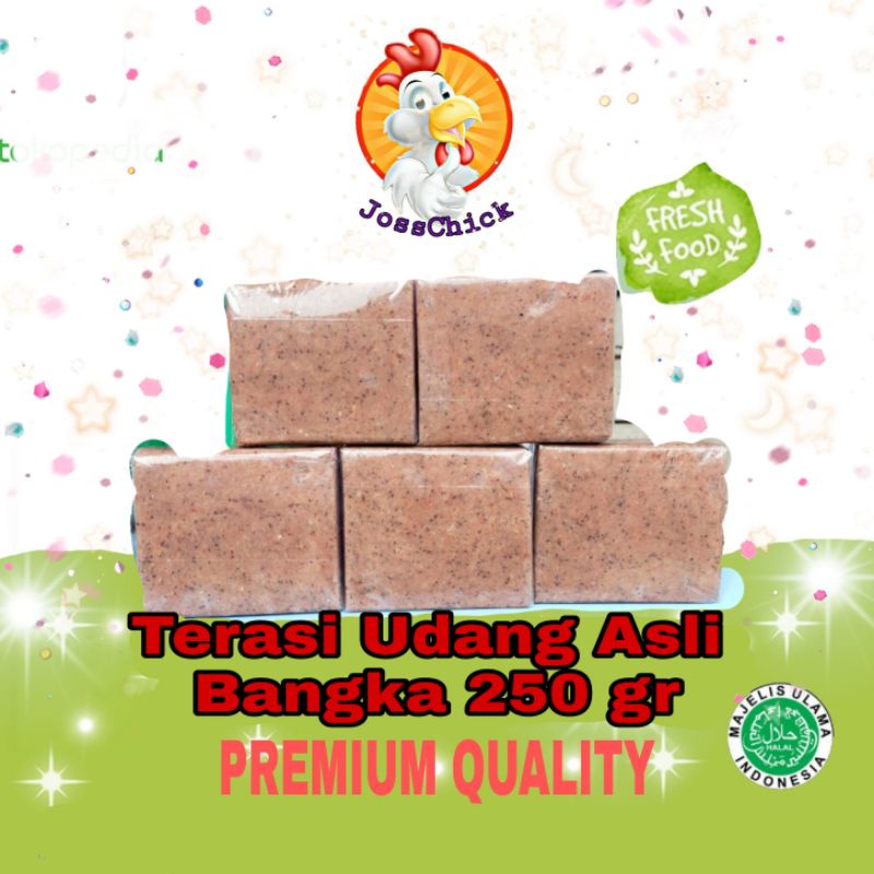 Jual Terasi Belacan Udang Bangka 250 Gram Shopee Indonesia