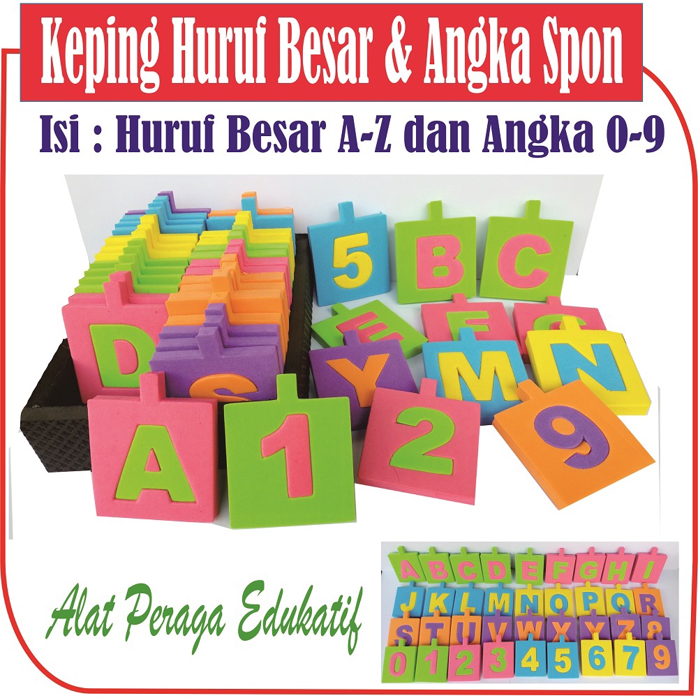 Jual Keping Huruf Besar dan Angka Spon | Shopee Indonesia