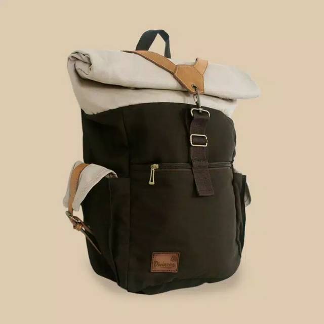 Jual Tas Ransel Rolltop Hilly Backpack Laptop Kanvas Sekolah Kuliah ...