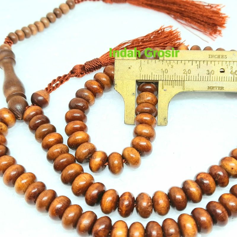 Jual TASBIH KAYU STIGI GEPENG 10MM 99BUTIR ORIGINAL | Shopee Indonesia