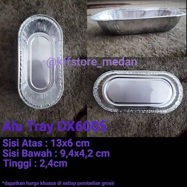 Jual Wadah Alumunium Foil Alu Tray Ox Per Pcs Shopee Indonesia