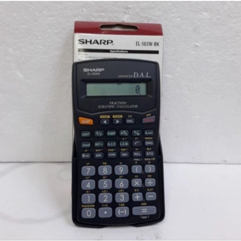 Jual SHARP KALKULATOR SCIENTIFIC EL 503 W BK FRACTION CALCULATOR ...