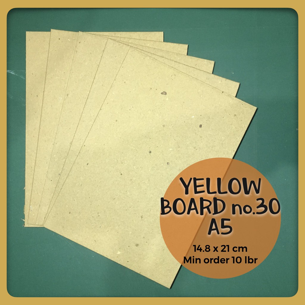 Jual YELLOW BOARD 30 BOT KUNING A5 14.8X21 CM HARD COVER BOX | Shopee ...
