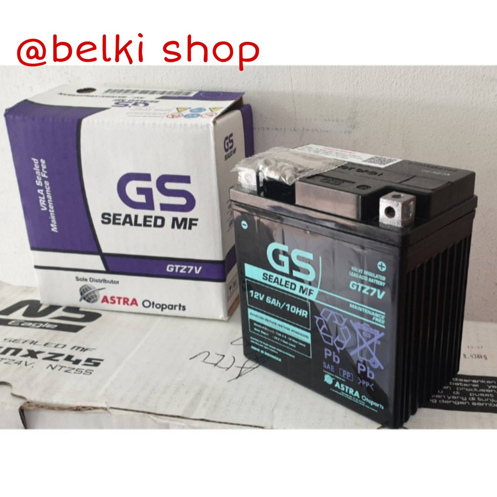 Jual Aki Motor GTZ7V GS ASTRA ORI Aki Kering | Shopee Indonesia