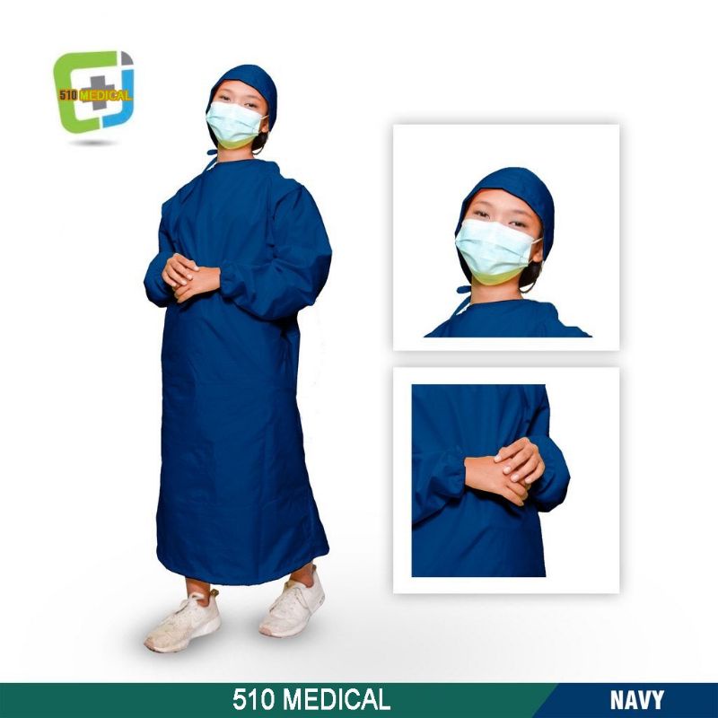 Jual Apd Gown Surgical Bahan Anti Air // Baju Bedah Operasi Medis ...