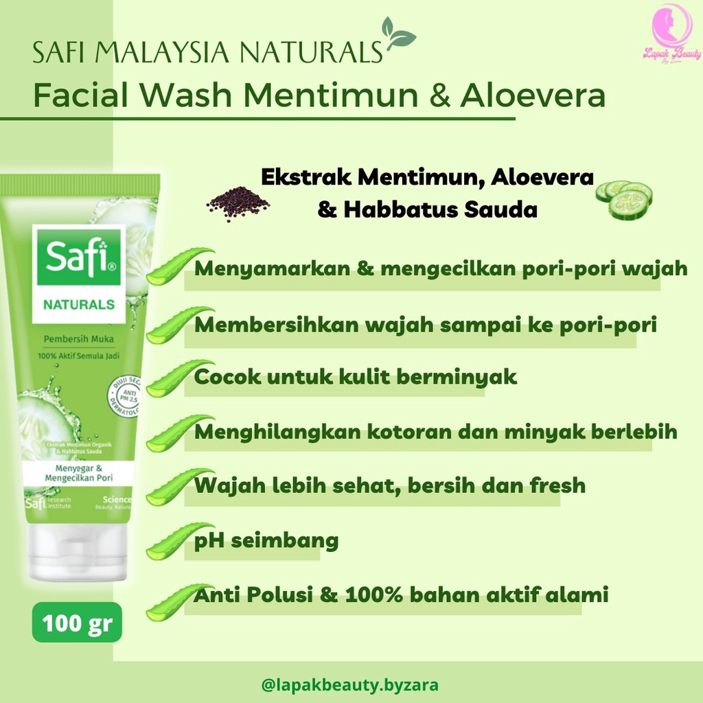 Jual Safi Natural Cleanser Pembersih Pencuci Wajah Facial Wash Facewash