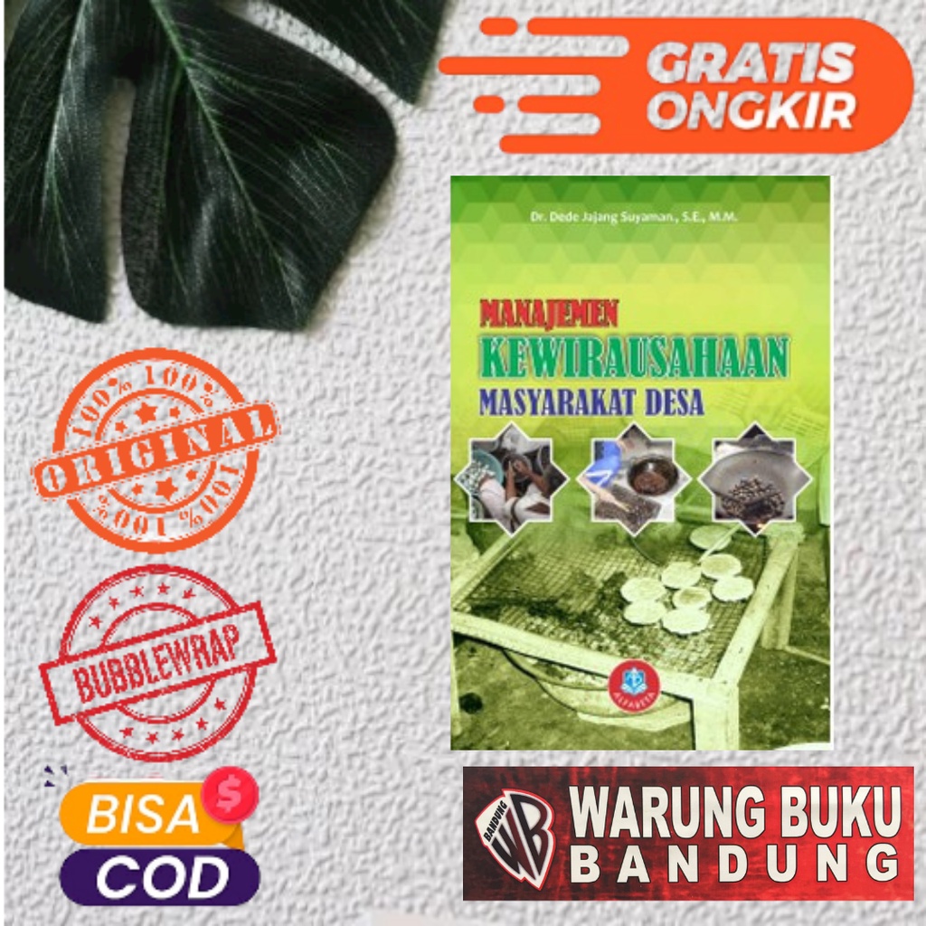 Jual Buku Manajemen Kewirausahaan Masyarakat Desa - Dr. Dede Jajang ...