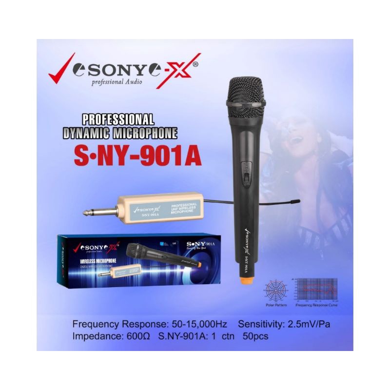 Jual Microphone wireless SONY 901 A Mic karaoke tanpa kabel SONY5