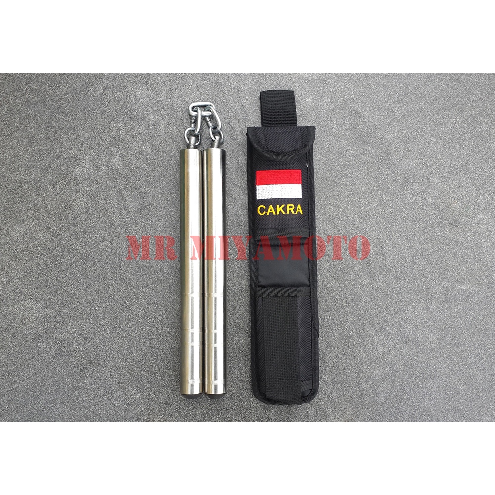 Jual Double Stick Nunchaku Ruyung Besi Stainless Cakra Kostrad Tni Ad