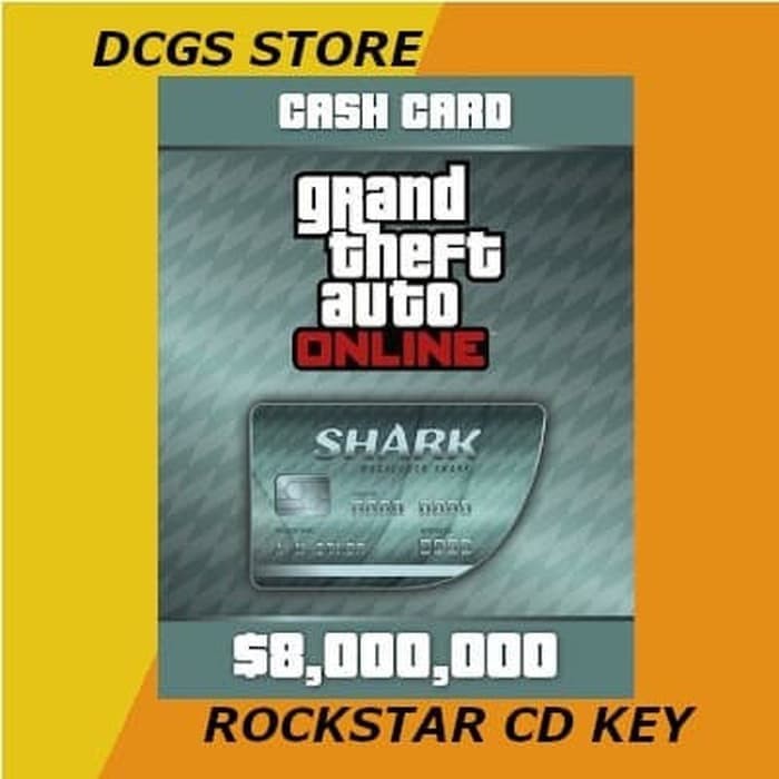 Jual Grand Theft Auto 5 GTA V Online Megalodon Shark Cash Card Key PC ...