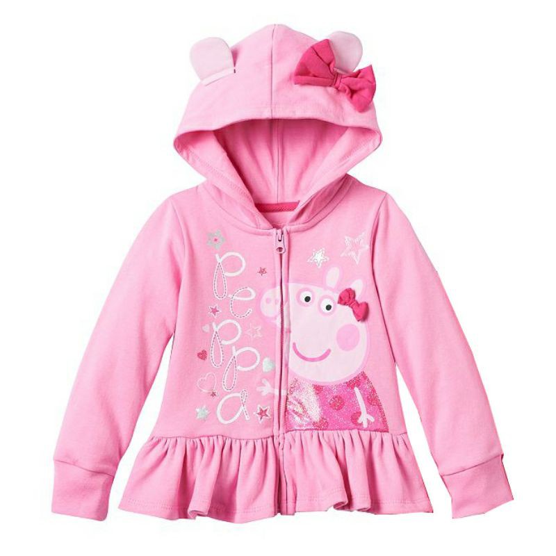 Jual ORIGINAL Peppa Pig Jacket Pink Hoodie Jaket Anak Shopee Indonesia