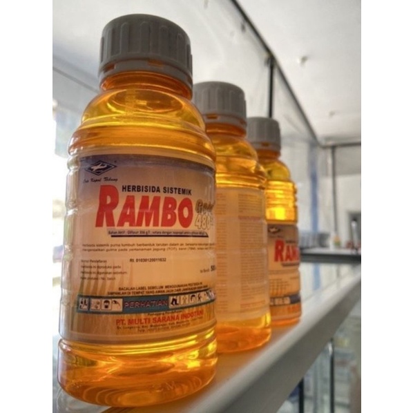 Jual Rambo Gold 480 SL 500 Mili Herbisida Pembasmi Rumput Dan Gulma ...