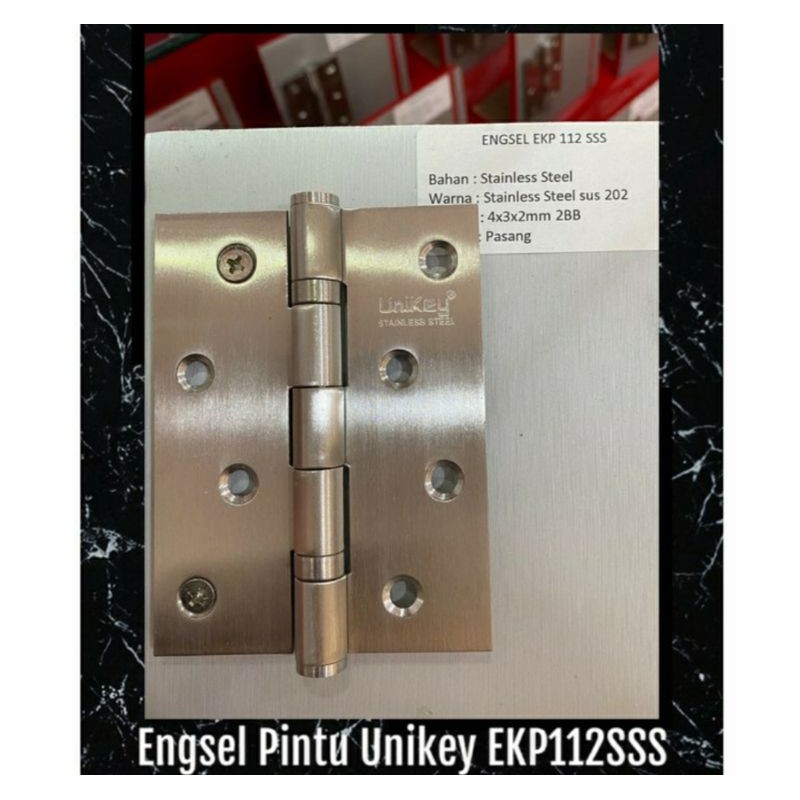 Jual Engsel Pintu Unikey Ekp Sss Stainless Steel Hinge Shopee