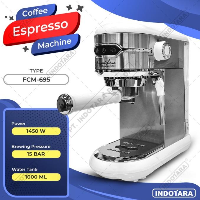Jual Mesin Kopi Espresso / Espresso Machine Ferratti Ferro FCM-695 ...