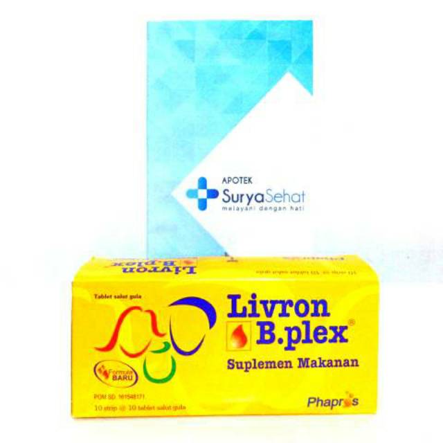 Jual Livron B-Plex 1 Box Isi 100 Tablet Phapros | Shopee Indonesia