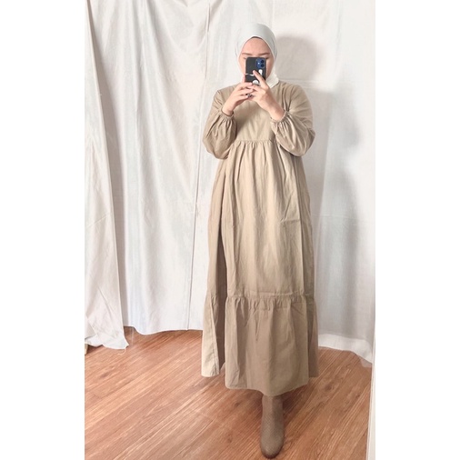 Jual GAUNI DRESS ( KHAKI ) | Shopee Indonesia
