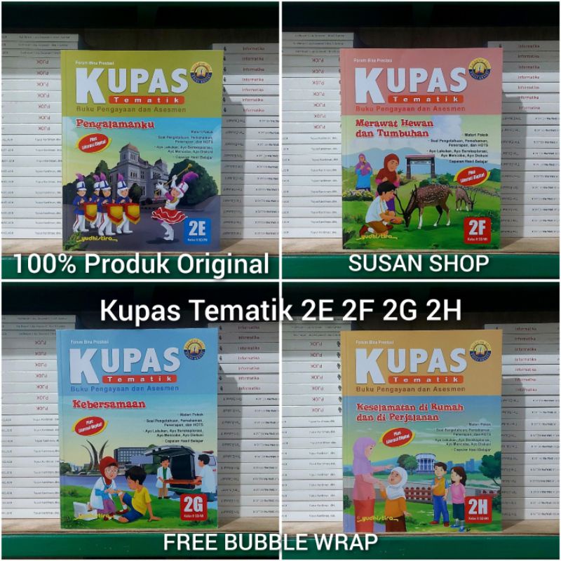 Jual Buku Kupas Tematik Kelas 2 SD / MI 2E 2F 2G 2H Yudhistira K13N ...