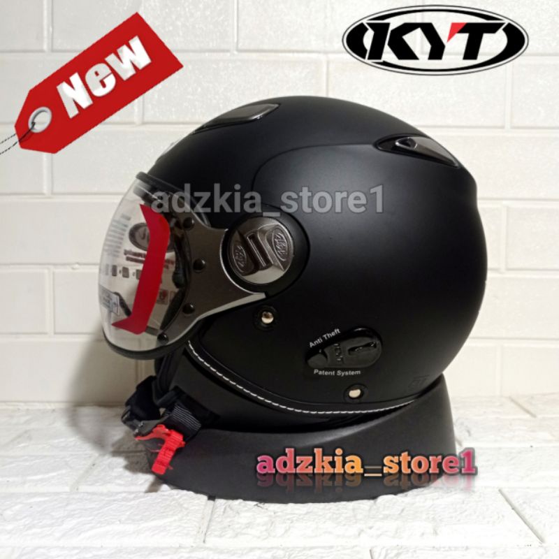 Jual HELM KYT ELSICO SOLID HITAM DOFF Shopee Indonesia