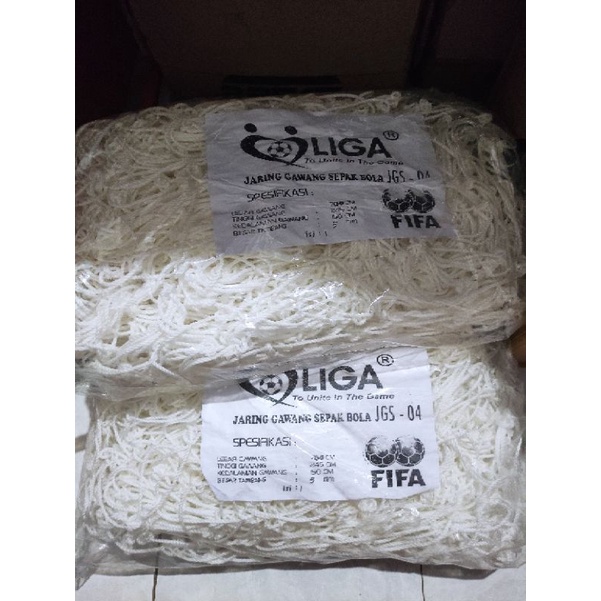 Jual jaring gawang sepak bola GTO ukuran tali 4 mm | Shopee Indonesia